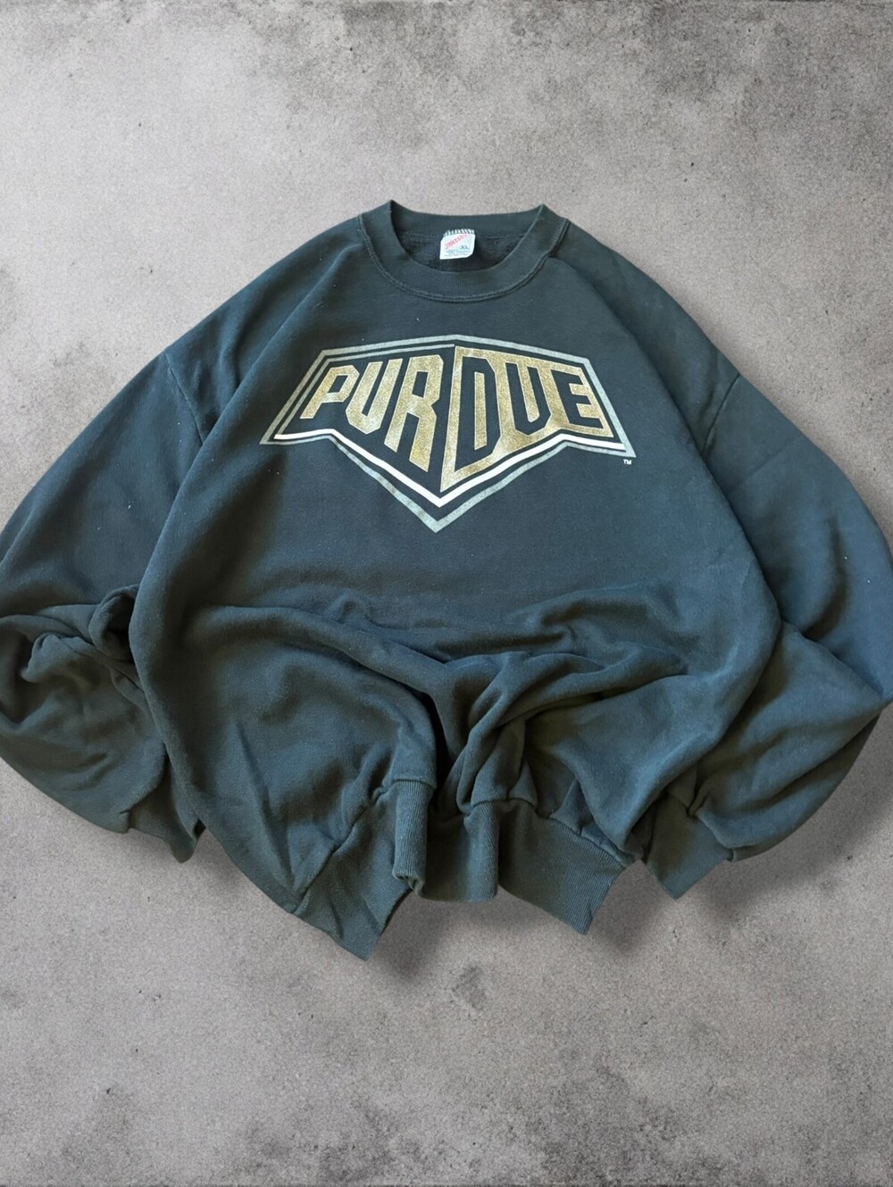 Vintage 90s Purdue Boilermaker Graphic Crewneck Sweatshirt Colligate Mens XL